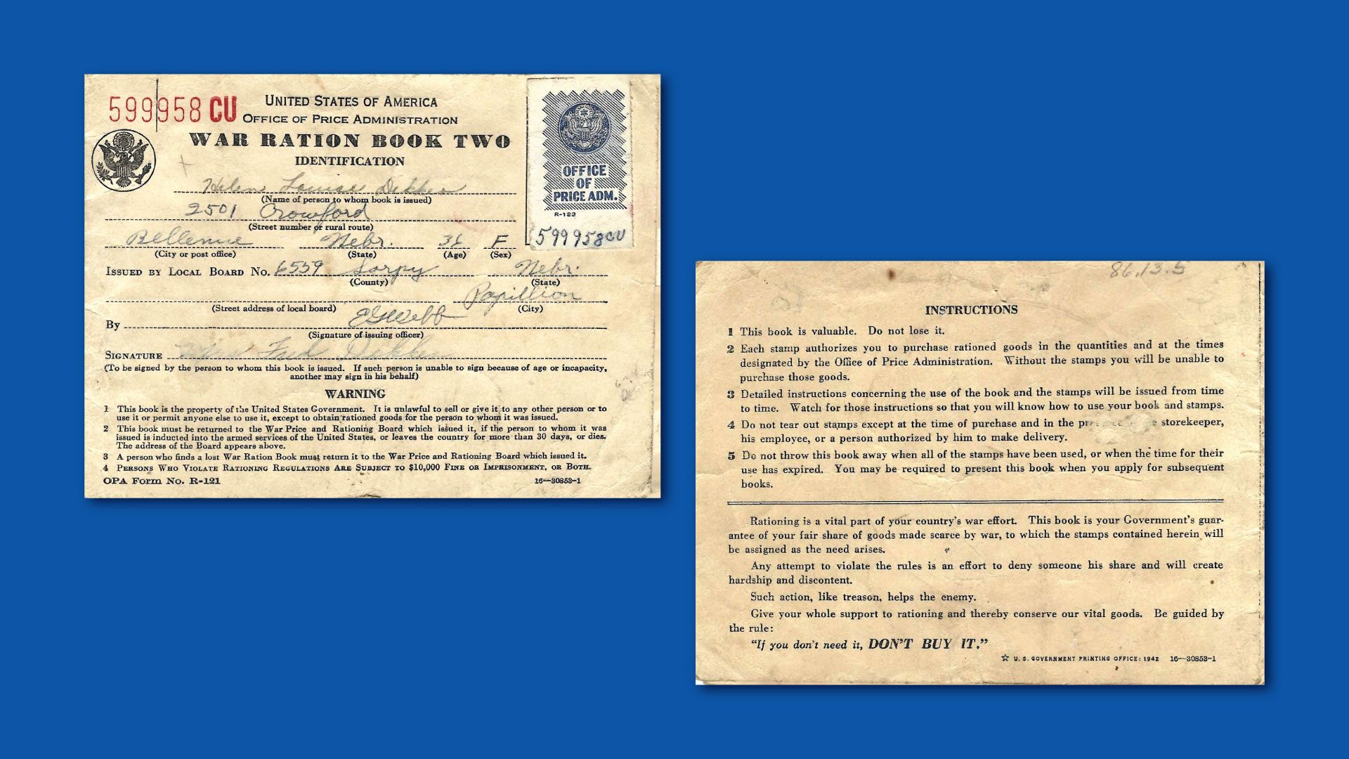 WWII Ration Book: How Americans Supported the War Effort
